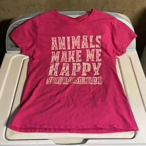 Womens short sleeve graphic tee shirt